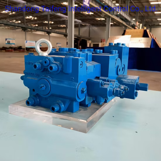 420 L/Min High Performance Sectional Hydraulic Directional Control Valve with Pilot Control for Crane